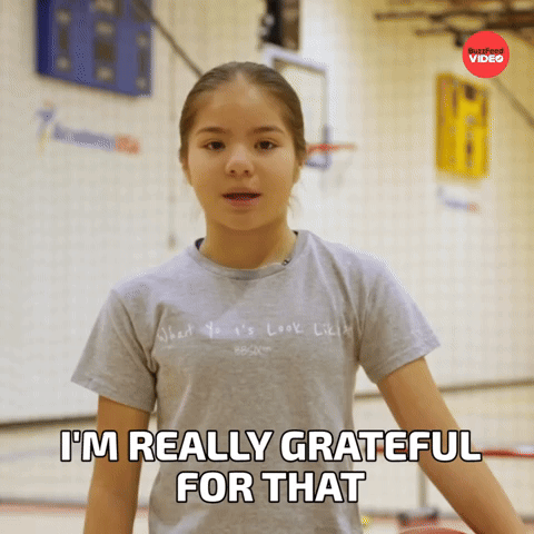 Grateful for that