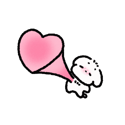 malaeng giphyupload love heart dog Sticker