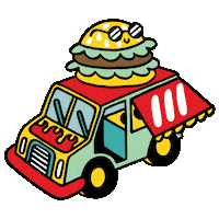 truck van Sticker by what3words