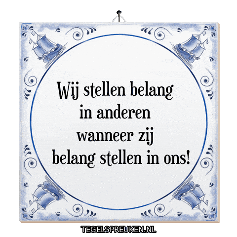 Respect Nl Sticker by Tegelspreuken.nl