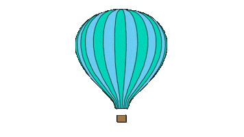 Hot Air Balloon Art Sticker by quietnote