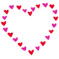 I Love You Hearts Sticker