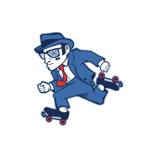 ChicagoBruiseBrothers skating bros cbb roller derby Sticker