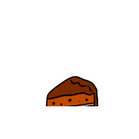 Chocolate Cake Colors Sticker