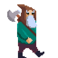 Pixel Correr Sticker
