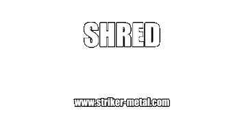 StrikerMetal guitar metal striker shred Sticker