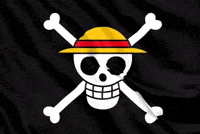 One Piece Pirate Flag GIF