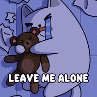 Go Away Crying GIF by MESA My Emotional Support Animal