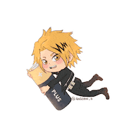 ansoen_b mha bnha battery kaminari Sticker
