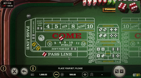 CasinoJack giphygifmaker craps pass line GIF