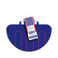 Luggage Valise Sticker by Paris Aéroport