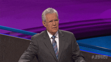 Alex Trebek GIF by Jeopardy!