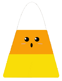 Candy Corn Halloween Sticker