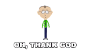 Thank God Mackey Sticker by South Park