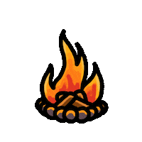 Fire Camping Sticker
