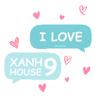 Student Housing Love Sticker by Xanh 9 House