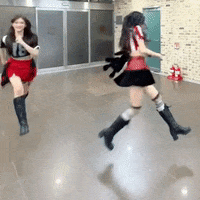 K Pop Running GIF