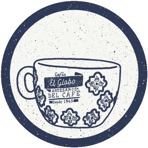 cafeelglobo giphyupload coffee cafe taza Sticker