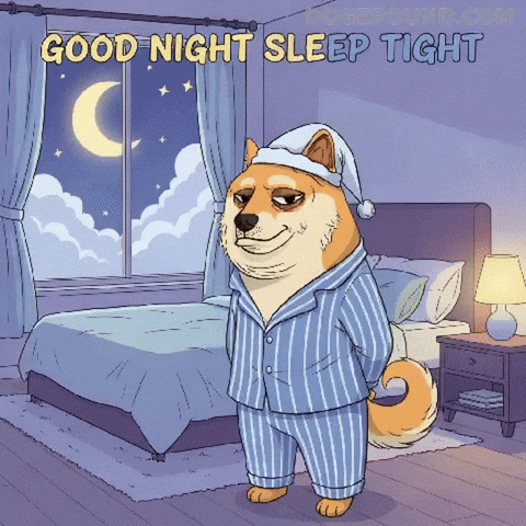 Tired Good Night GIF by Doge Pound