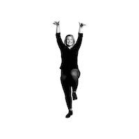 Happy Yoga Sticker by Digital Noir