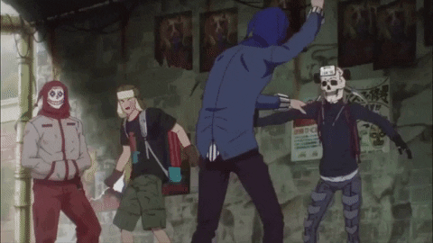 EDGYGIFSHERE giphygifmaker anime annoyed skeleton GIF