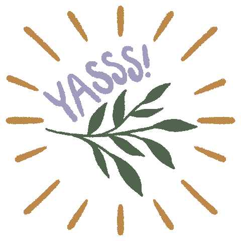 Leaf Yes Sticker by Creative Studio Collective