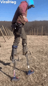 First Time Trying on Stilts