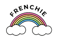 Dog Rainbow Sticker by frenchiepetsupply