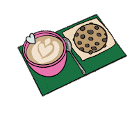 Coffee Cafe Sticker by Lara Paulussen