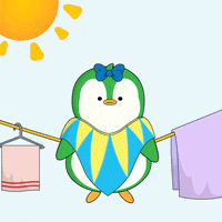 Penguin Hanging GIF by Pudgy Penguins