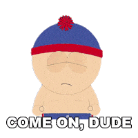 Lets Go Please Sticker by South Park