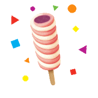 Popsicle summer excited yummy delicious Sticker