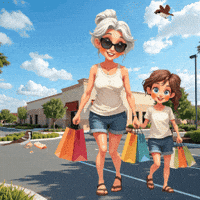 Grandmother Granddaughter GIF