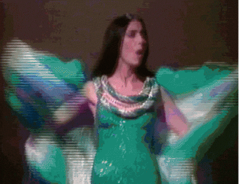 lesfabianbrathwaite giphyupload cher bob mackie drresses GIF