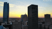 VisitOKC sunset oklahoma skyline okc GIF