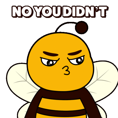 No You Didnt Plan B Sticker by Plan Bee Studios