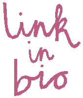 Pink Link In Bio Sticker by Louisa Taylor Studio