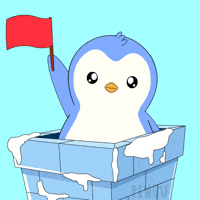 Warning Watch Out GIF by Pudgy Penguins