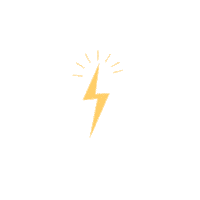 Lightning Bolt Art Sticker