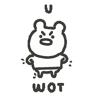 Go Away What Sticker by Simian Reflux