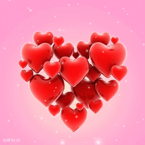 I Love You Hearts GIF