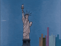 Statue Of Liberty Close Call GIF by Warner Archive