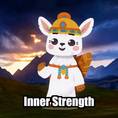 Strength Resilience GIF by Llamaozi