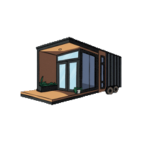 Mainefactured tinyhouse tinyhome mainefactured mainefacturedtinyhouse Sticker