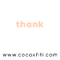 Thanks Thank You Sticker by COCOXFIFI