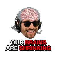 Brain Shrinking Sticker