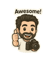 Awesome Sticker Sticker by stelios koutroumpanos