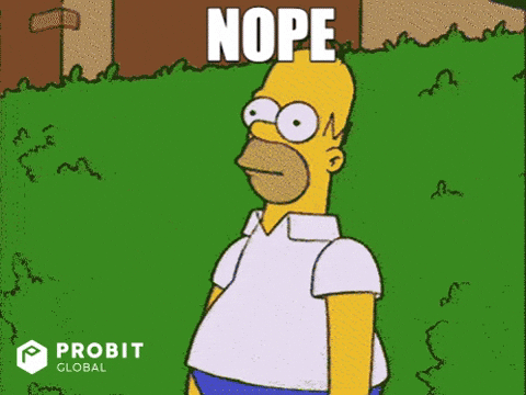 Homer Simpson No GIF by ProBit Global