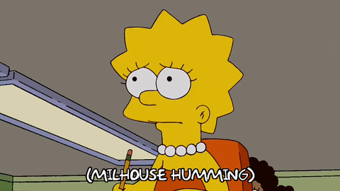 lisa simpson school GIF