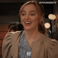 Clare Hello GIF by YoungerTV